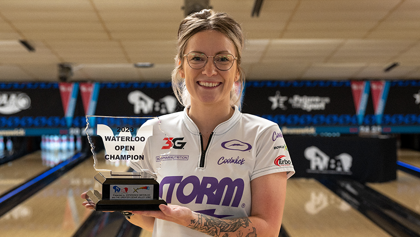 Diana Zavjalova after her win in Waterloo in 2023